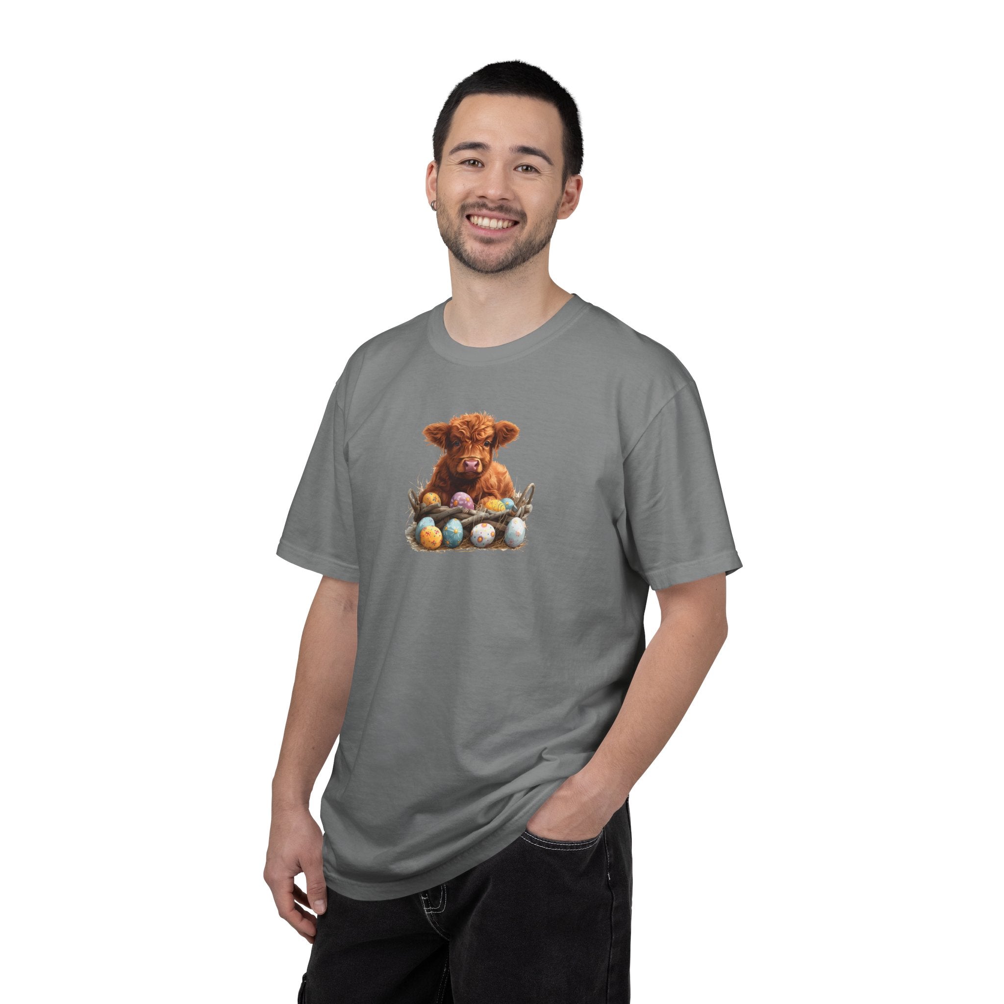 Highland Calf with Easter Eggs T-Shirt