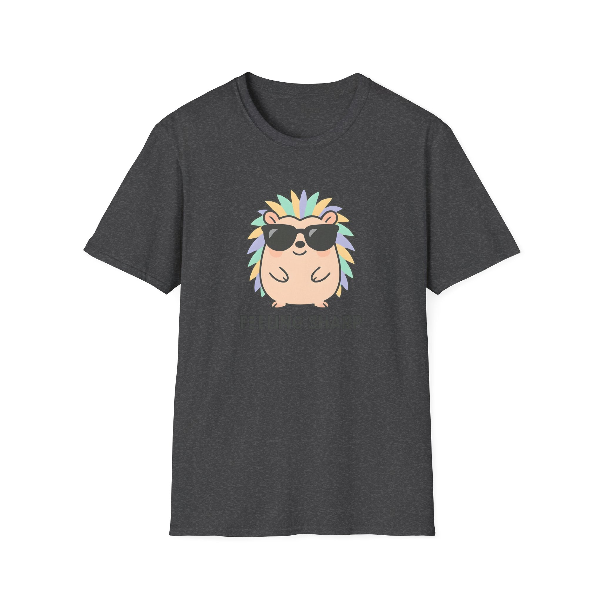 Feeling Sharp Hedgehog T-Shirt — Cute Sunglasses Prickly Cartoon Tee