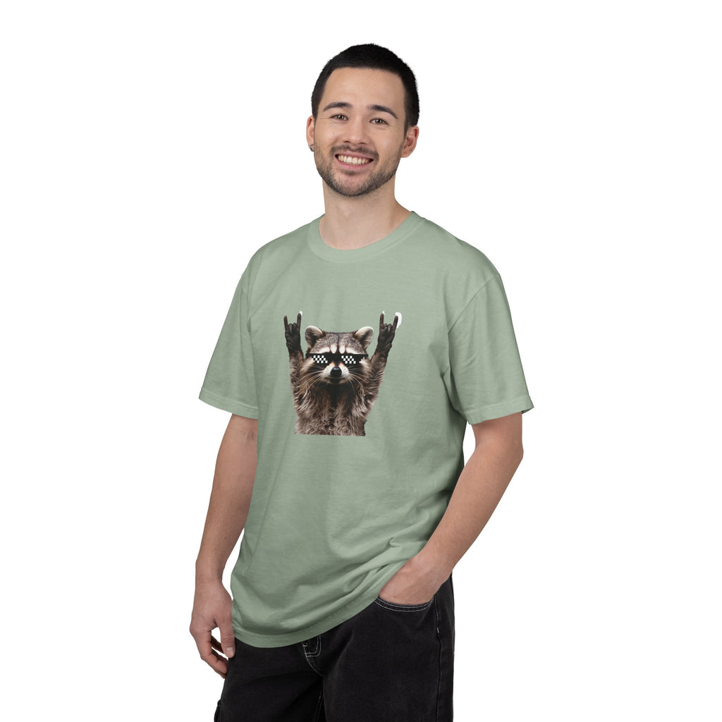 Rock On Raccoon T-Shirt — Cool Sunglasses Graphic Tee