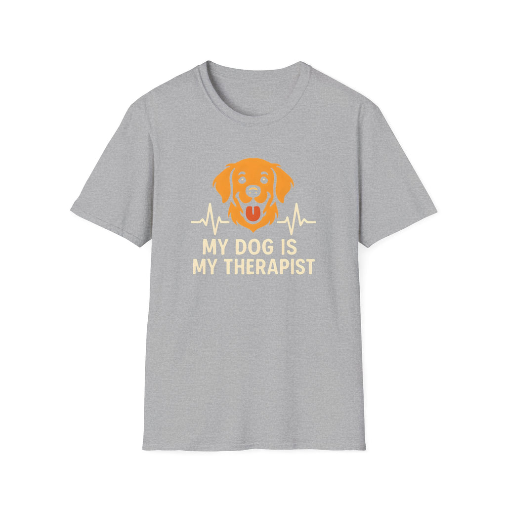 Dog Therapist T-Shirt — "My Dog Is My Therapist" Pet Lover Tee