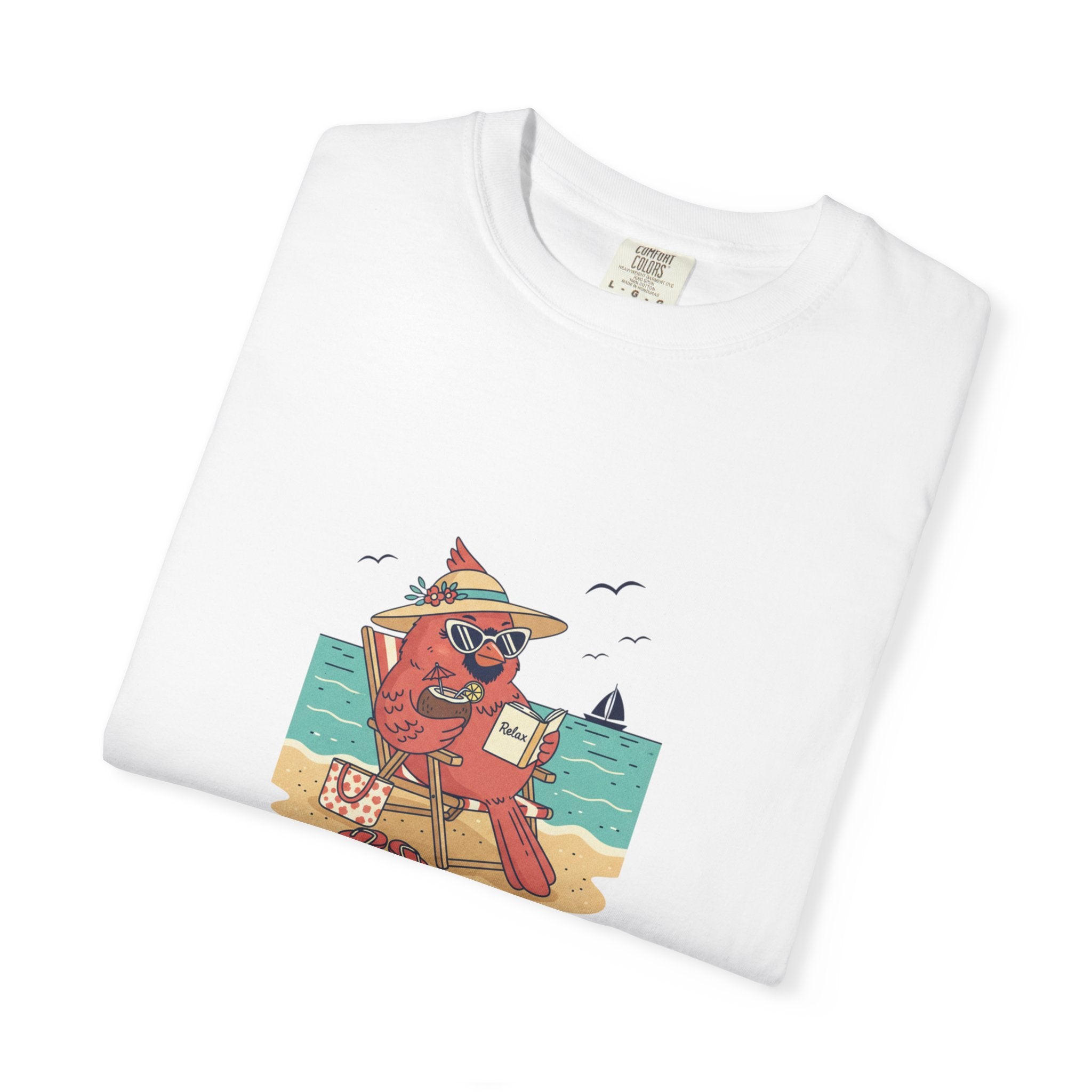 Beach Cardinal Relaxing T-Shirt — Retro Summer Tee