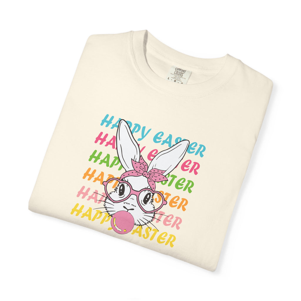 Easter Bunny Glasses T-Shirt — Happy Easter Pastel Graphic Tee