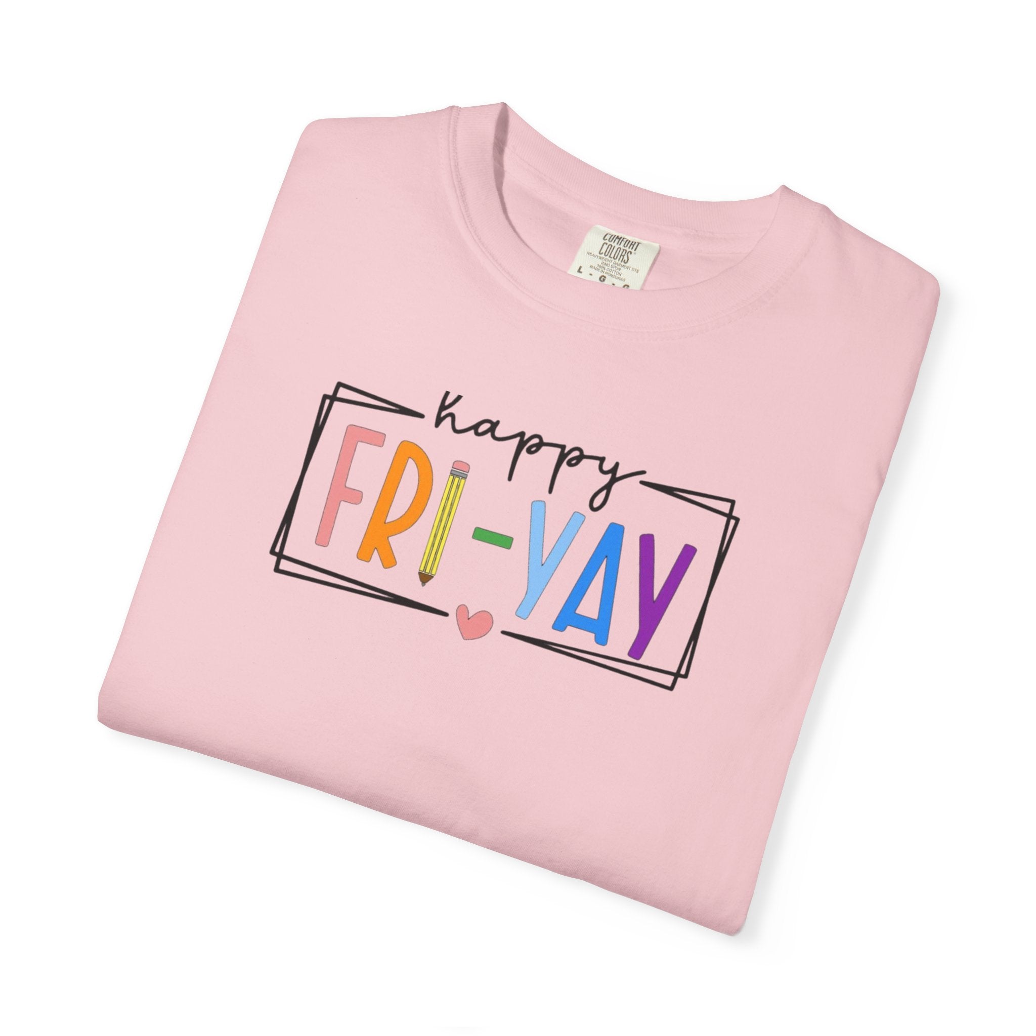Fri-Yay T-Shirt — Colorful ‘Happy FRI-YAY’ Casual Tee