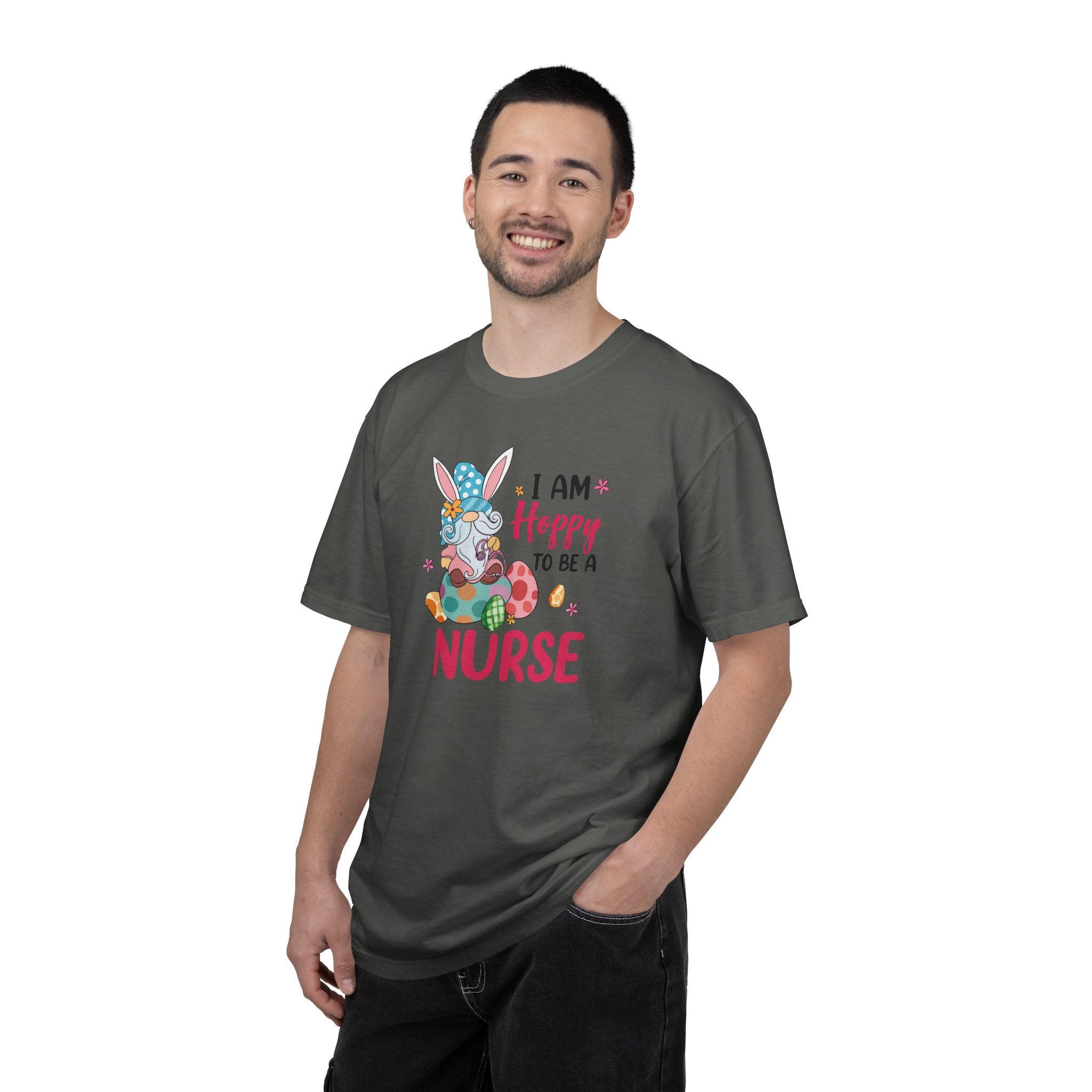 Nurse Bunny T-Shirt — "I Am Hoppy to Be a Nurse" Cute Easter Tee