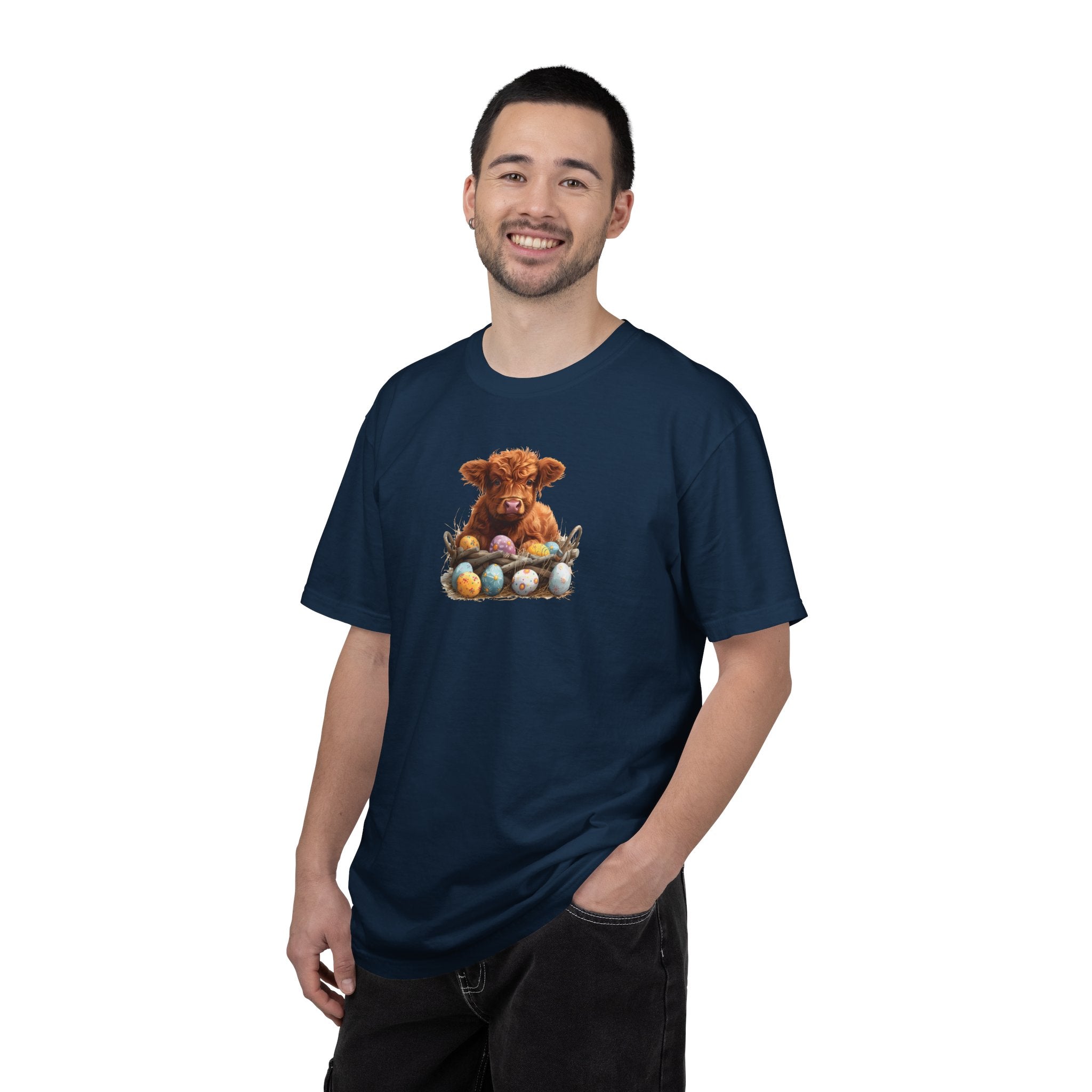 Highland Calf with Easter Eggs T-Shirt