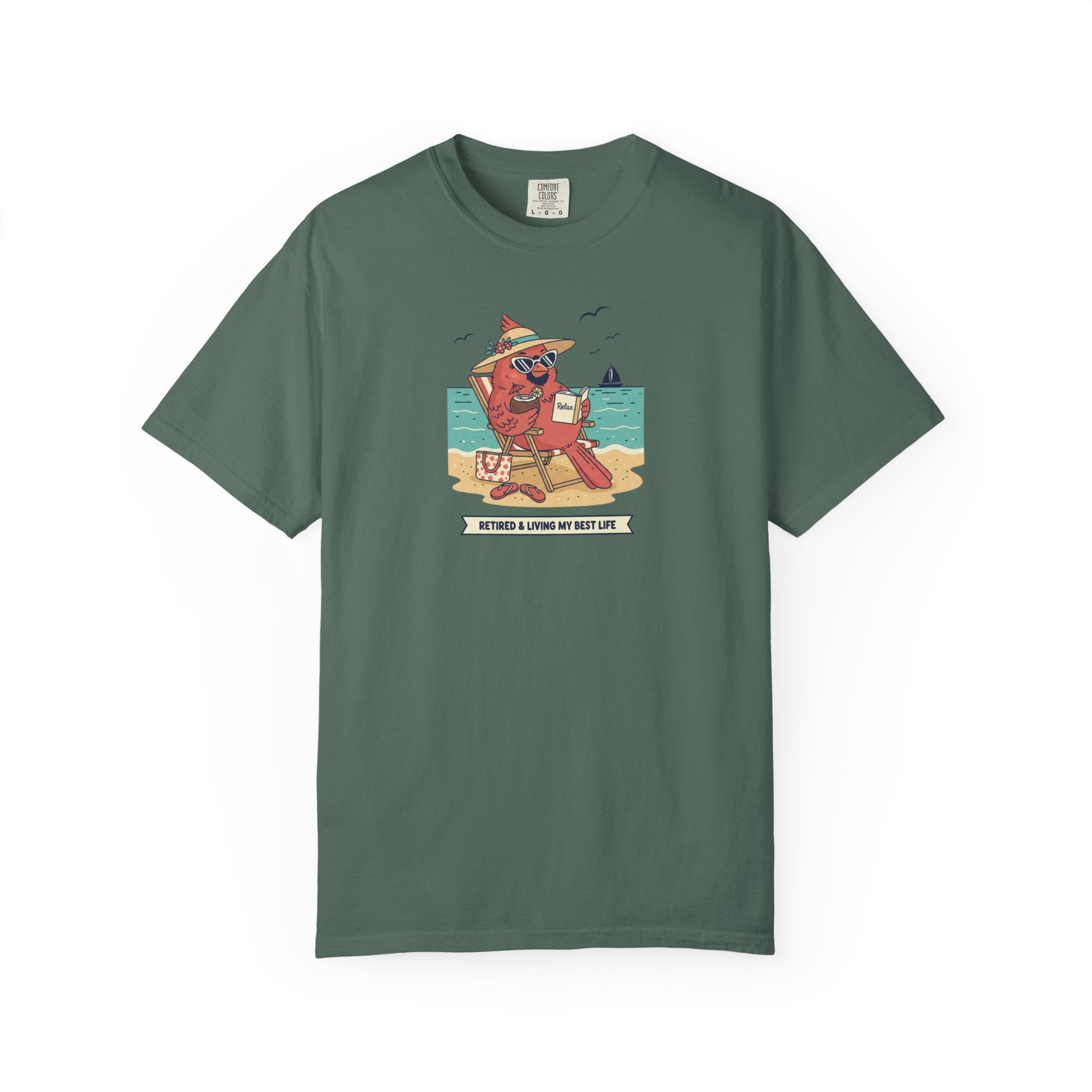 Beach Cardinal Relaxing T-Shirt — Retro Summer Tee