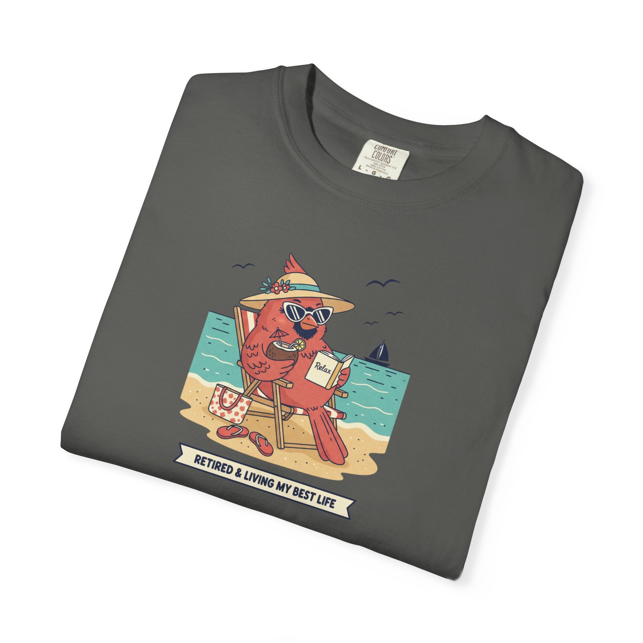 Beach Cardinal Relaxing T-Shirt — Retro Summer Tee