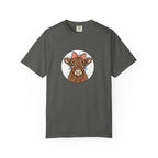Highland Cow Tee — Cute Cow with Pink Bow Graphic T-Shirt