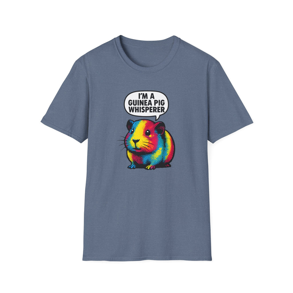 Guinea Pig Whisperer T‑Shirt — Colorful Rainbow Guinea Pig Tee