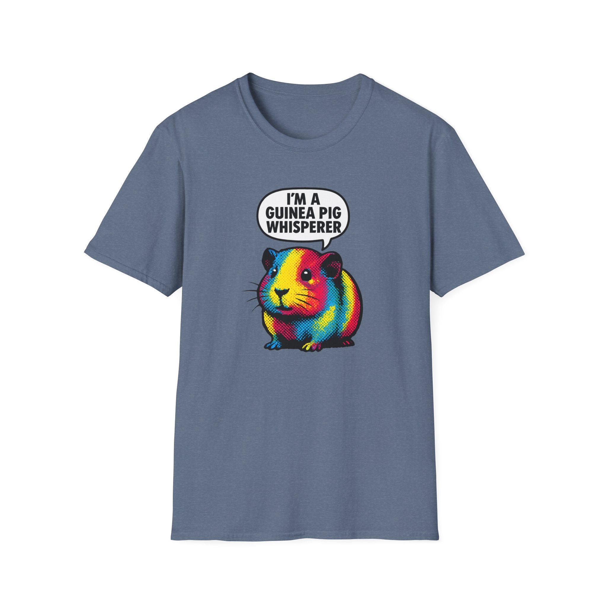 Guinea Pig Whisperer T‑Shirt — Colorful Rainbow Guinea Pig Tee