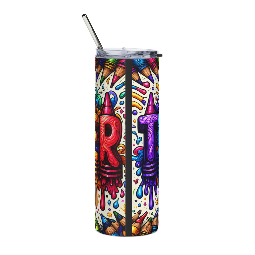 Colorful Drippy Crayon Teacher 20oz Tumbler