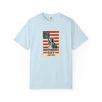 Independence Day T-Shirt – Statue of Liberty American Flag July 4th Graphic Tee