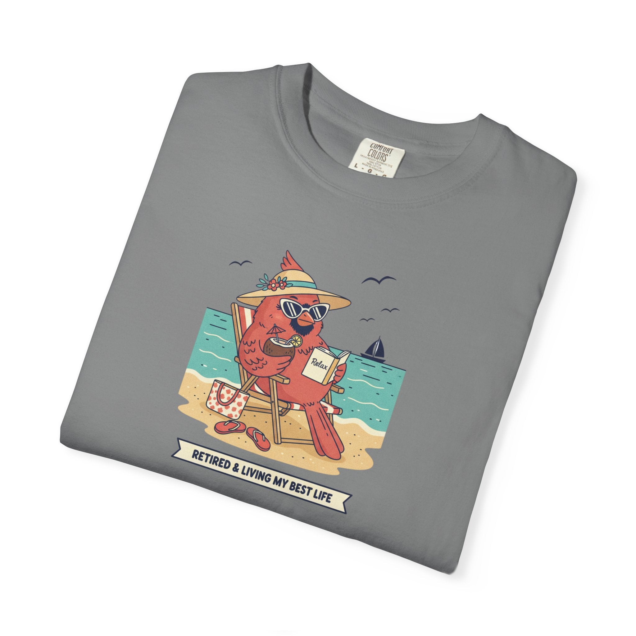 Beach Cardinal Relaxing T-Shirt — Retro Summer Tee