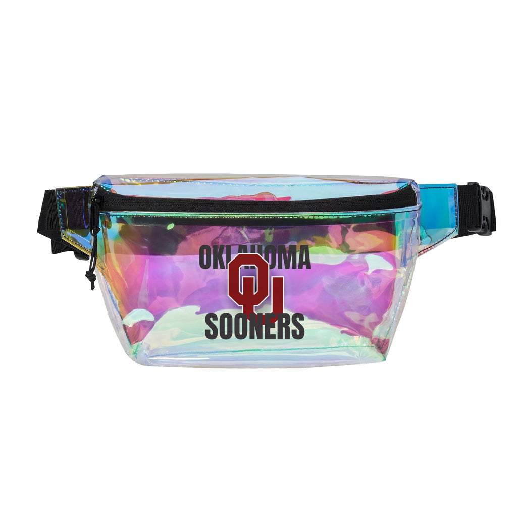 Oklahoma Sooners Clear Fanny Pack — Team Logo Transparent Belt Bag