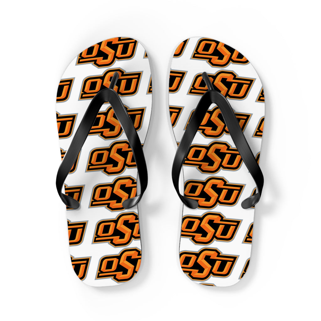 OSU Pattern Flip Flops – Oklahoma State Logo Beach Sandals