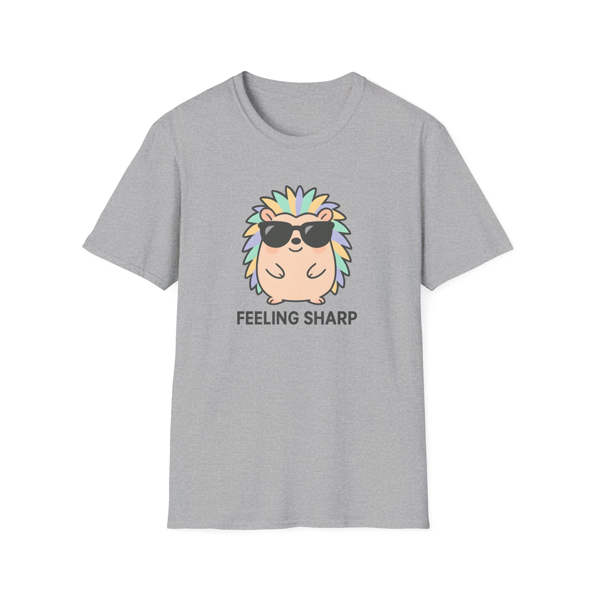Feeling Sharp Hedgehog T-Shirt — Cute Sunglasses Prickly Cartoon Tee
