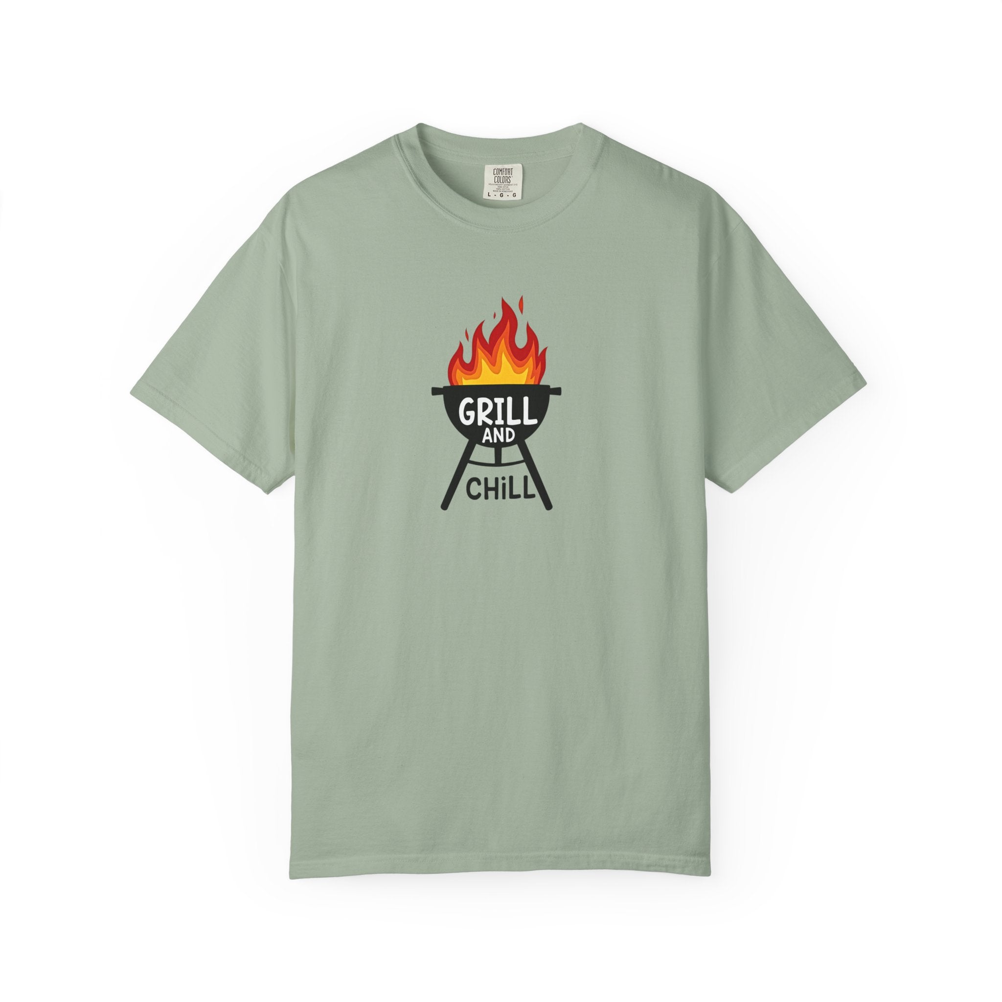 Grill and Chill T-Shirt — BBQ Graphic Tee for Grill Lovers