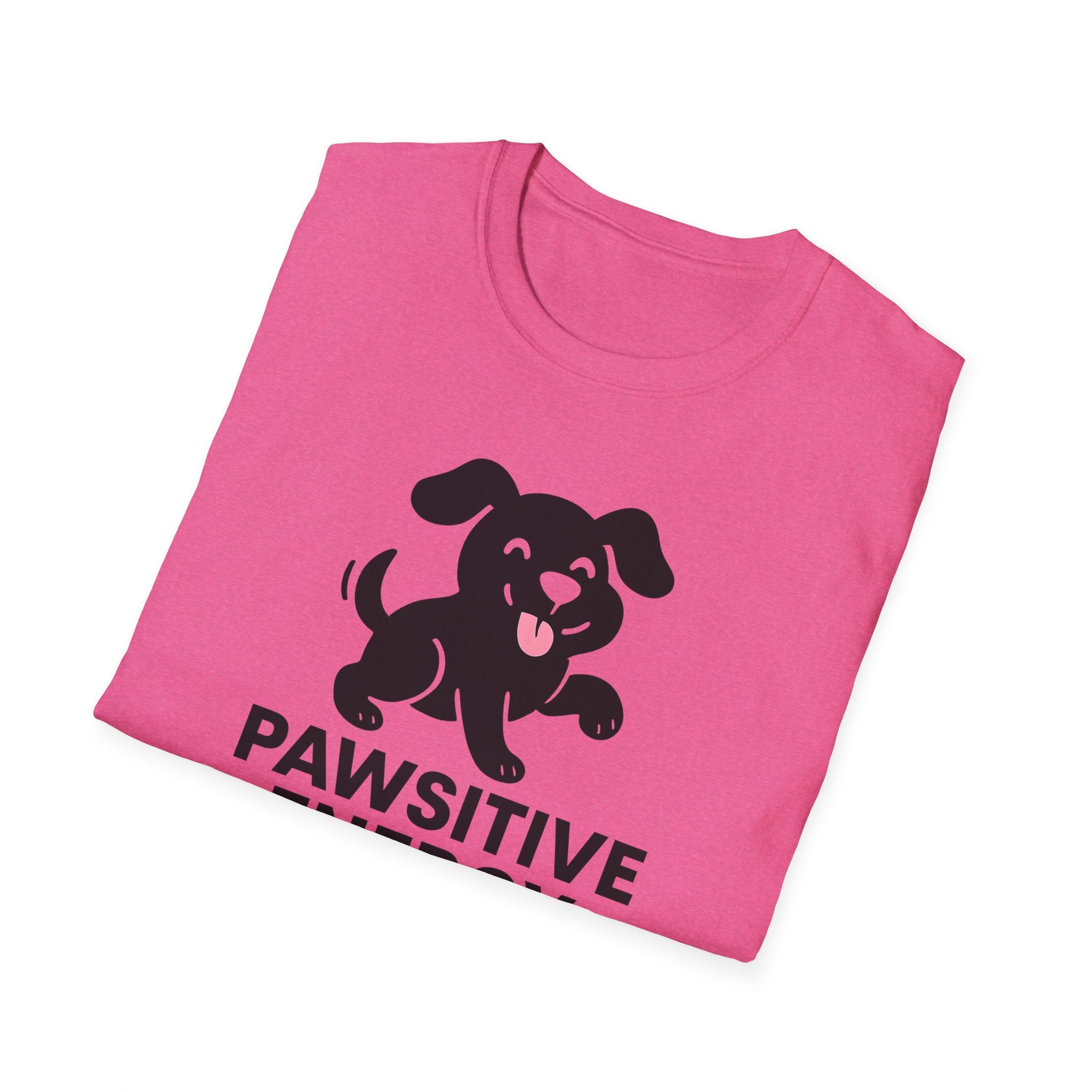 Pawsitive Energy T-Shirt — Cute Happy Puppy Graphic Tee for Dog Lovers