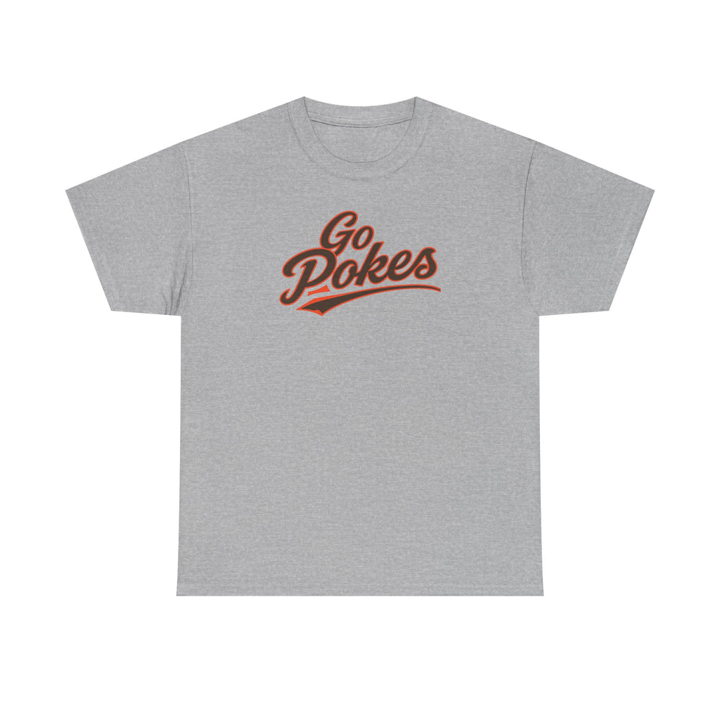 Go Pokes T-Shirt — Retro Script Fan Tee