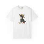 Dog with Sun Hat T-Shirt — Cute Puppy Gardening Graphic Tee