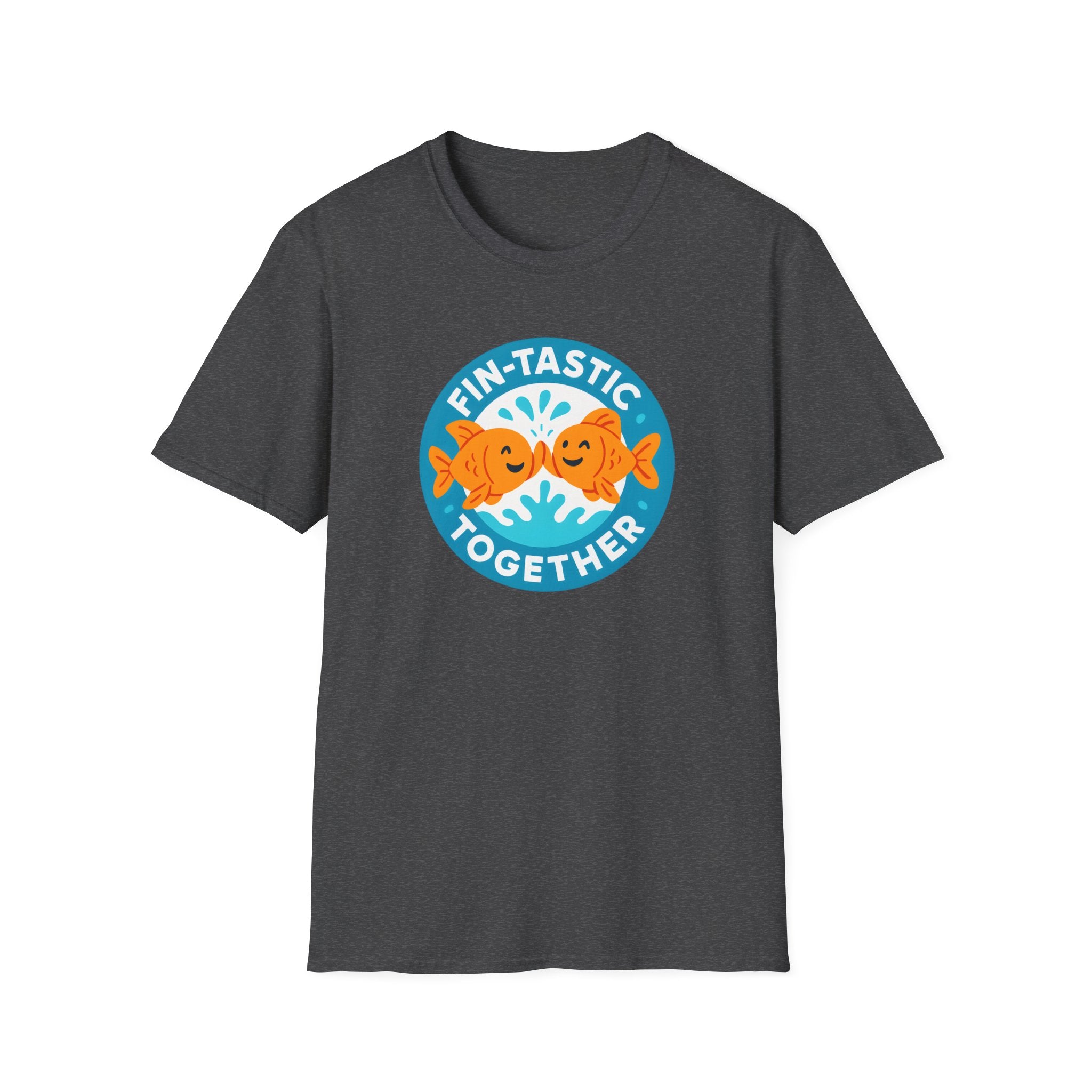T-Shirt — "Fin-Tastic Together" Cute Goldfish Couple Graphic Tee