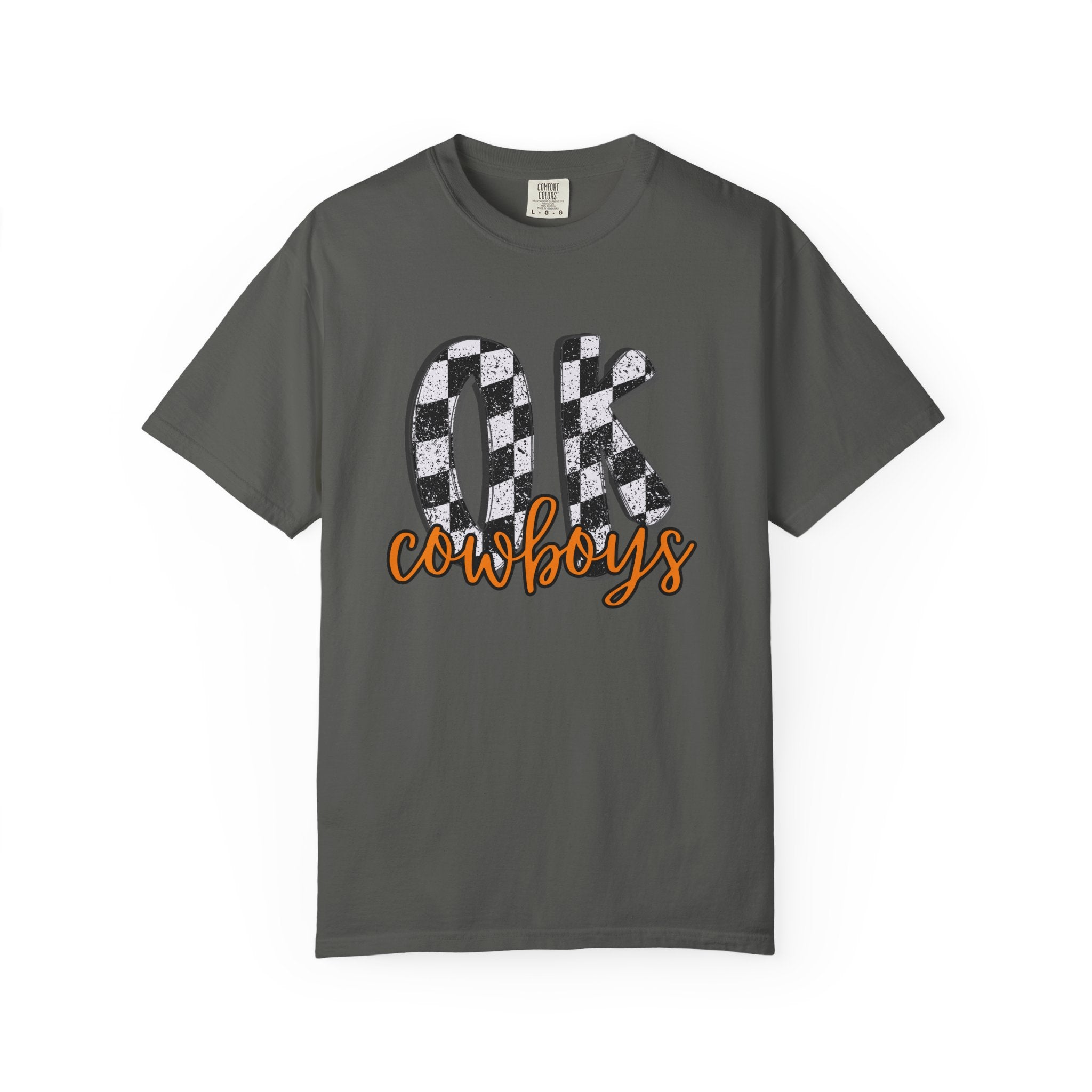 OK Cowboys Buffalo Check Graphic T-Shirt