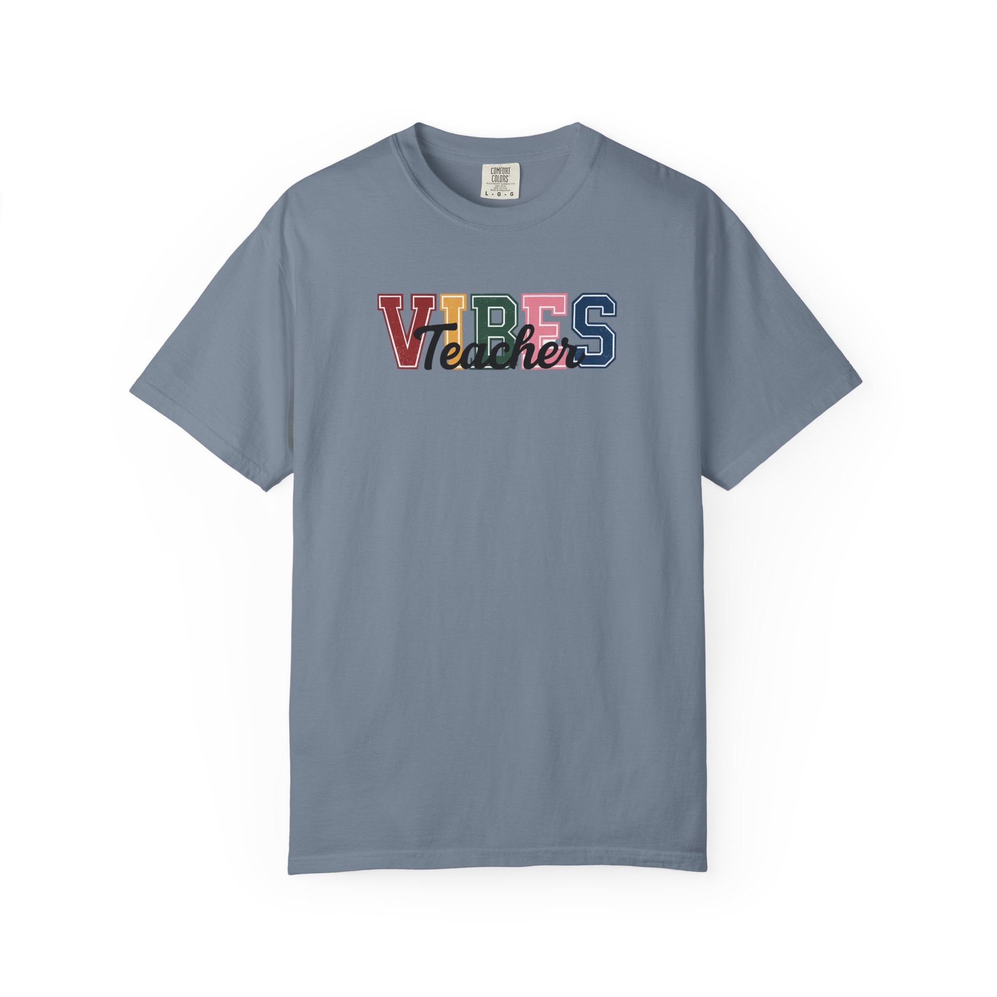 VIBES Teachers T-Shirt — Colorful Retro School Pride Tee