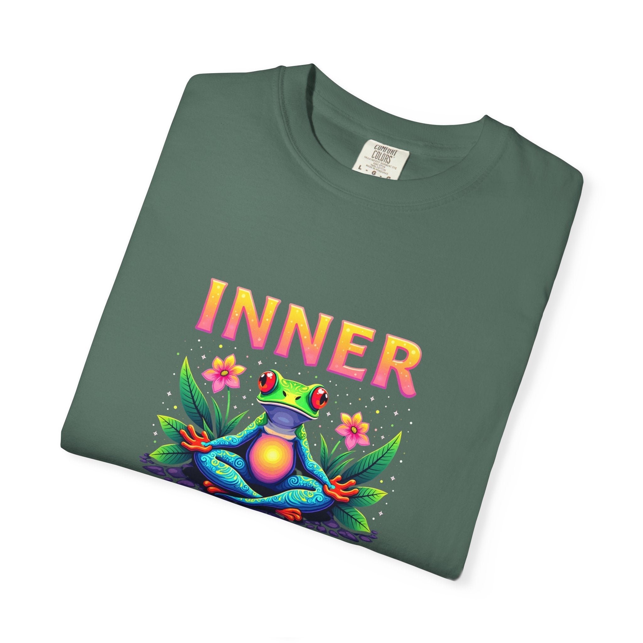 Inner Harmony Frog T-Shirt – Meditation Yoga Graphic Tee