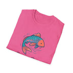 Koi Fish Tee — "Swim in Peace" Relaxed Graphic T-Shirt
