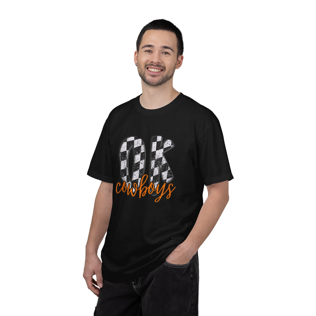 OK Cowboys Buffalo Check Graphic T-Shirt