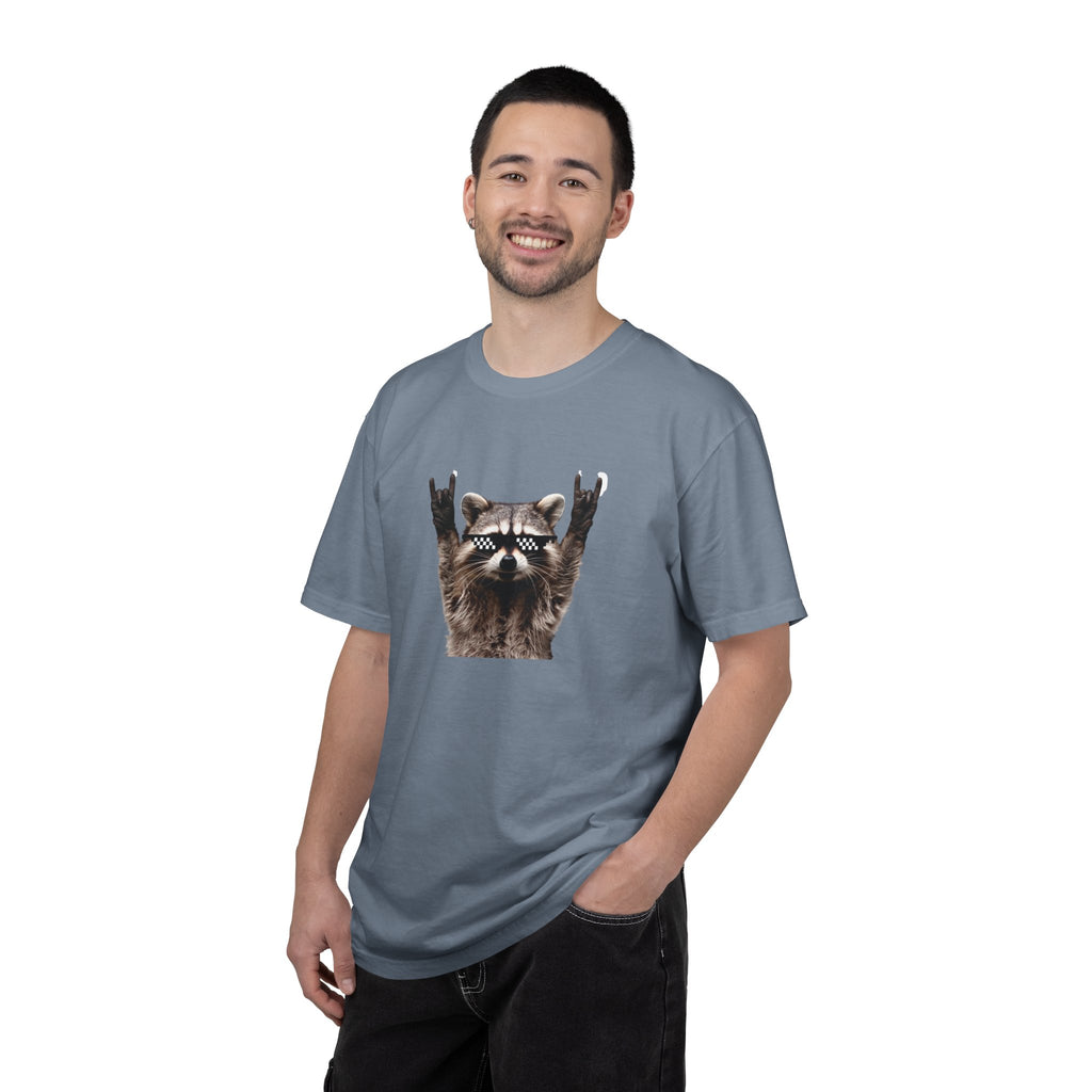 Rock On Raccoon T-Shirt — Cool Sunglasses Graphic Tee