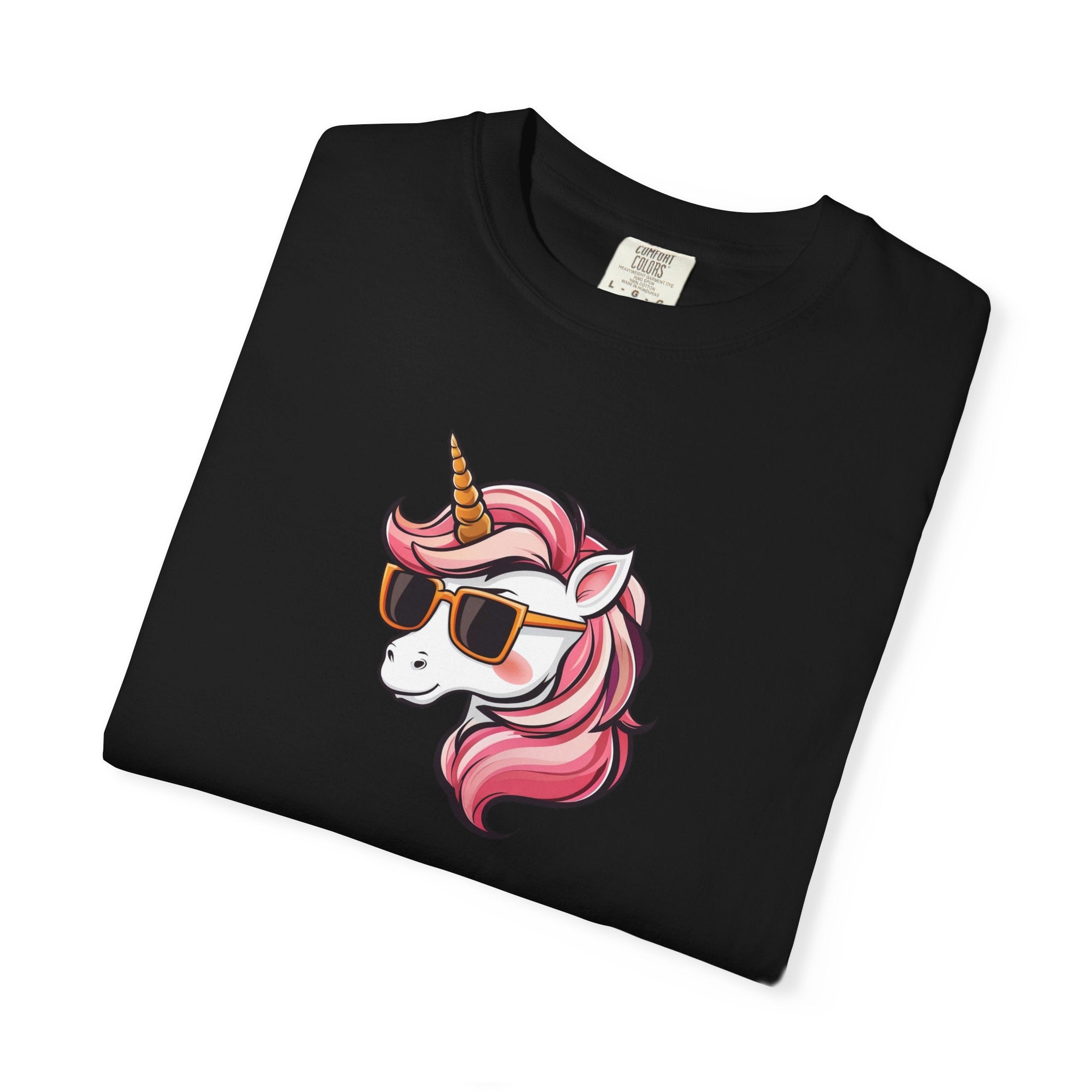 Cool Unicorn T-Shirt — Sunglasses Pink Unicorn Graphic Tee