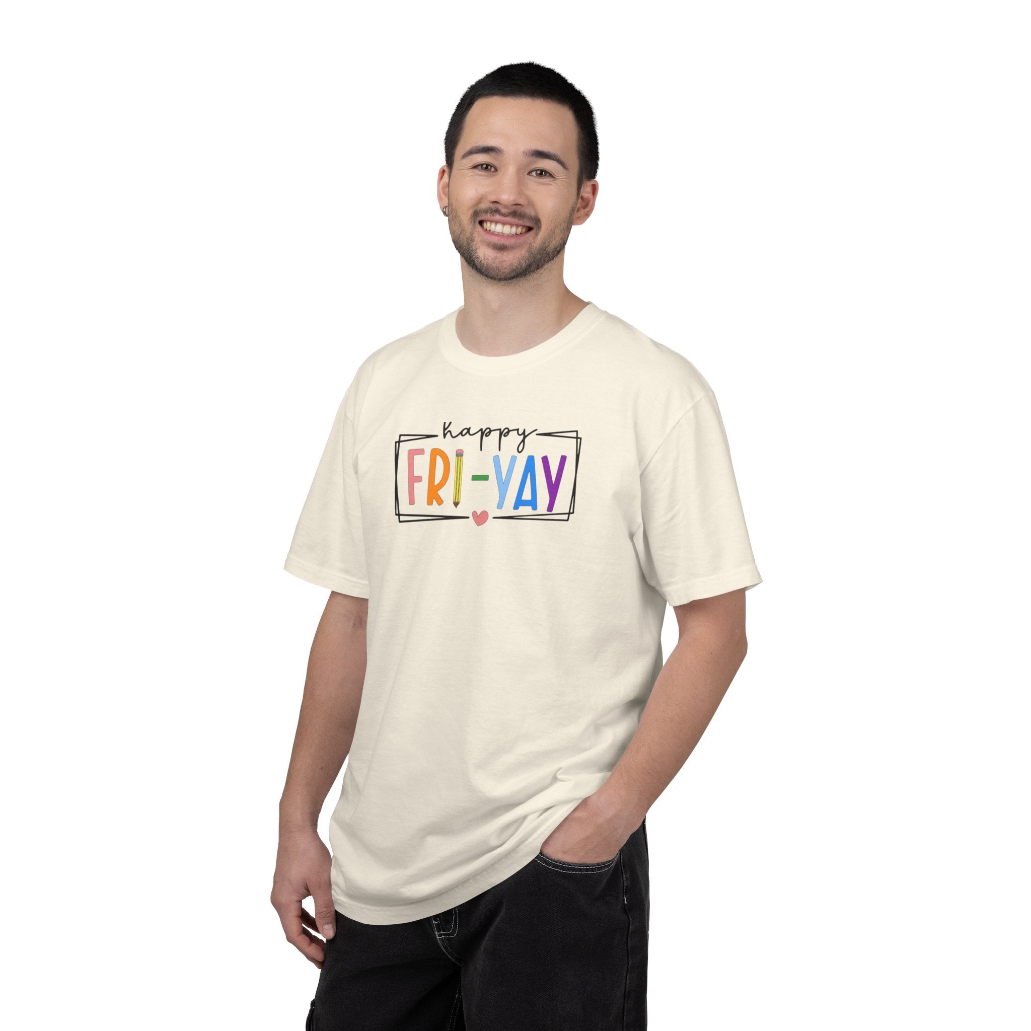 Fri-Yay T-Shirt — Colorful ‘Happy FRI-YAY’ Casual Tee