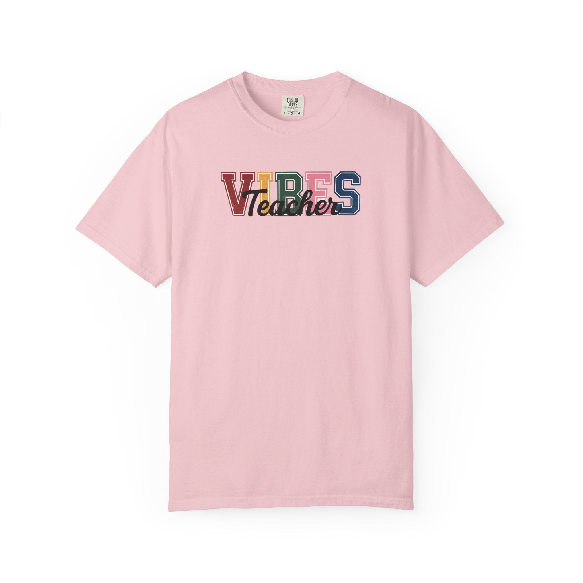 VIBES Teachers T-Shirt — Colorful Retro School Pride Tee