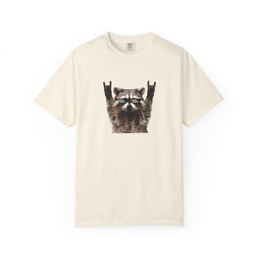 Rock On Raccoon T-Shirt — Cool Sunglasses Graphic Tee