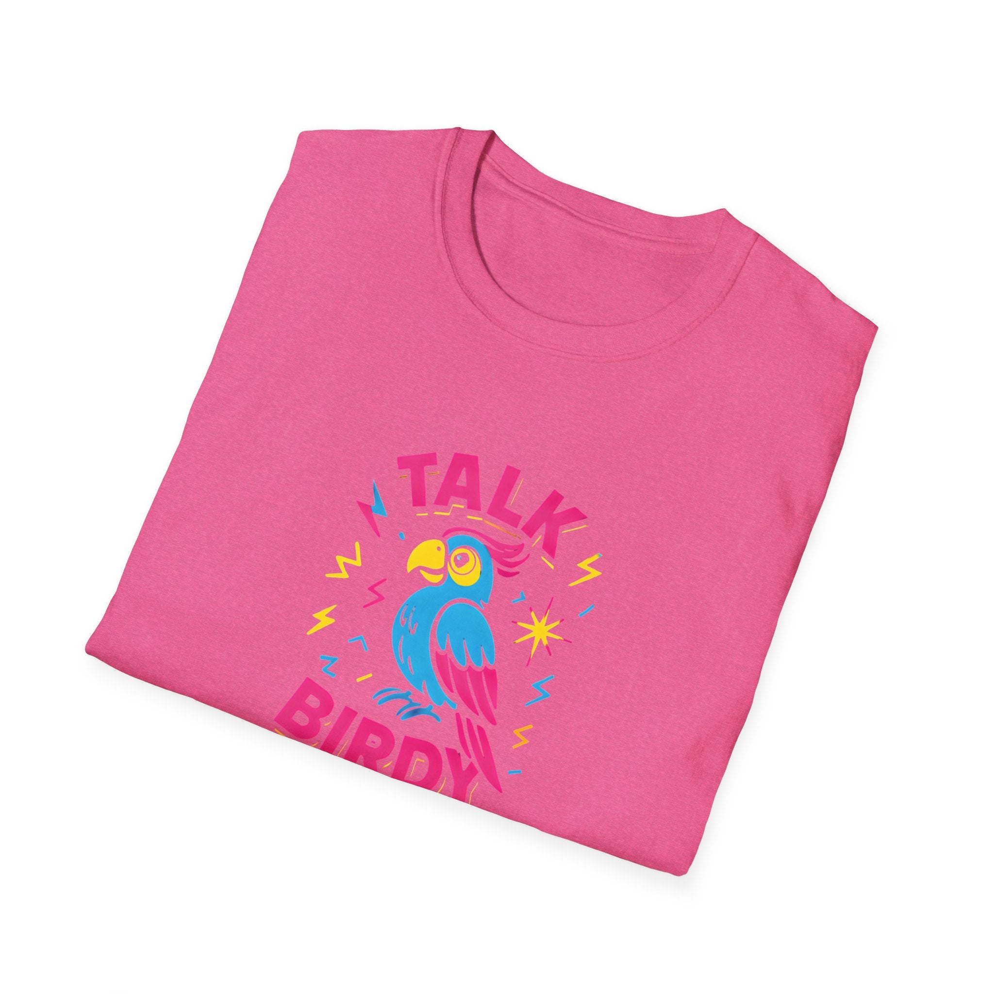 Talk Birdy To Me T-Shirt — Colorful Parrot Graphic Tee