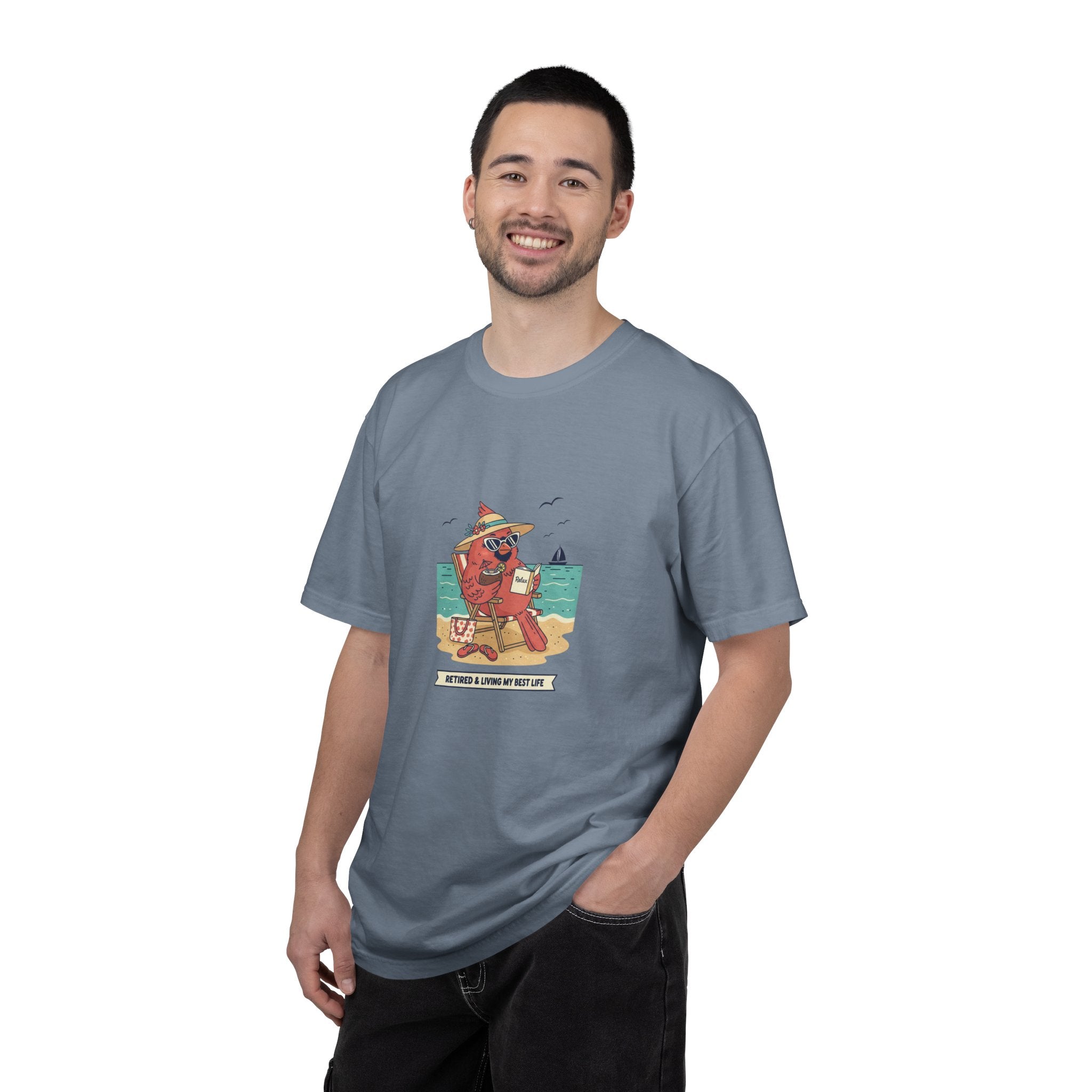 Beach Cardinal Relaxing T-Shirt — Retro Summer Tee