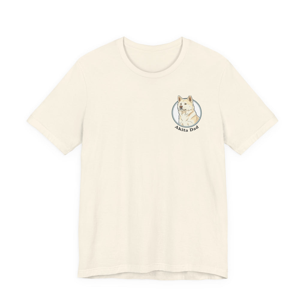 Akita Dad T-Shirt — Cute Akita Dog Graphic Tee for Dog Lovers