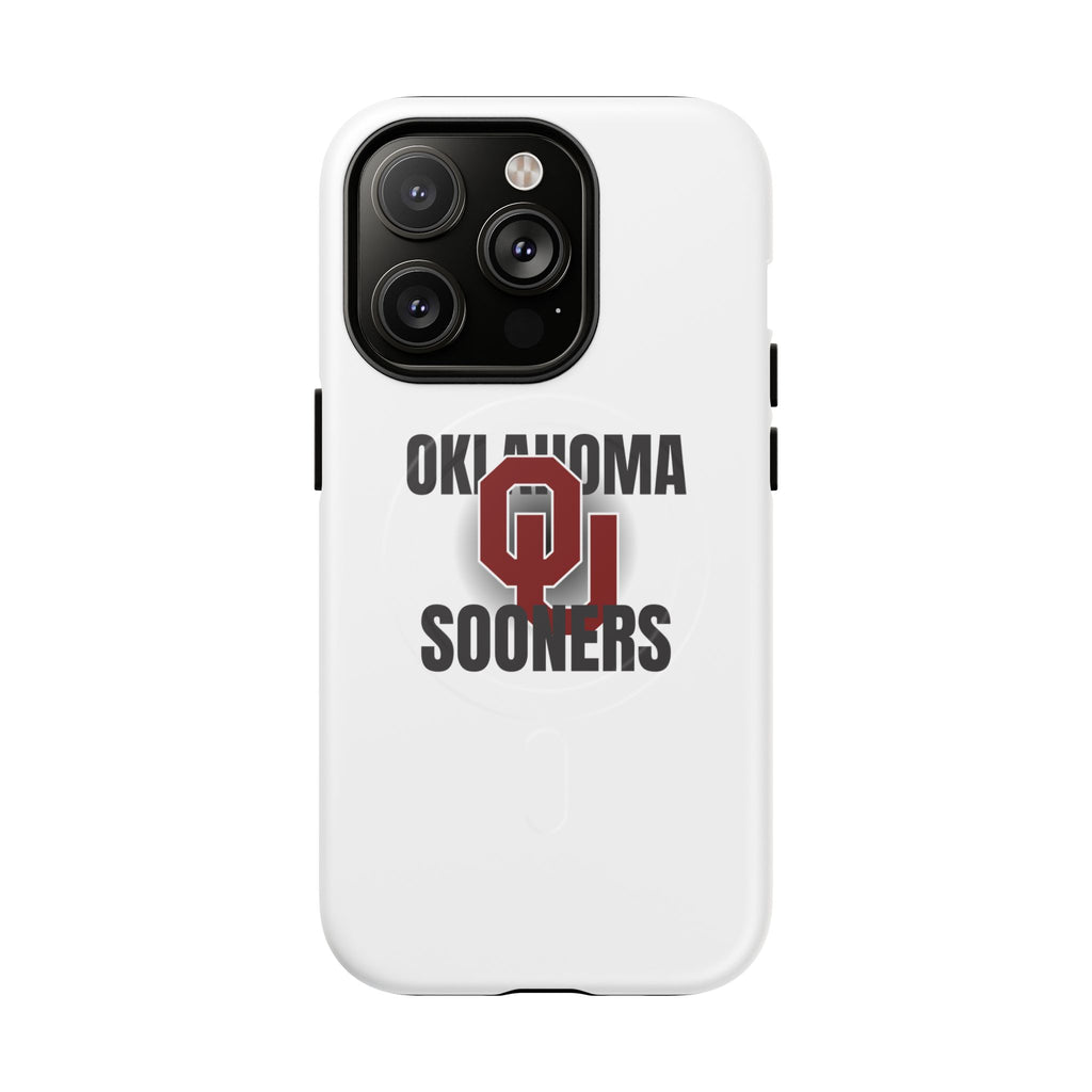 Oklahoma Sooners Tough Magnetic Phone Case — Durable Magnetic Snap-On College iPhone Cover