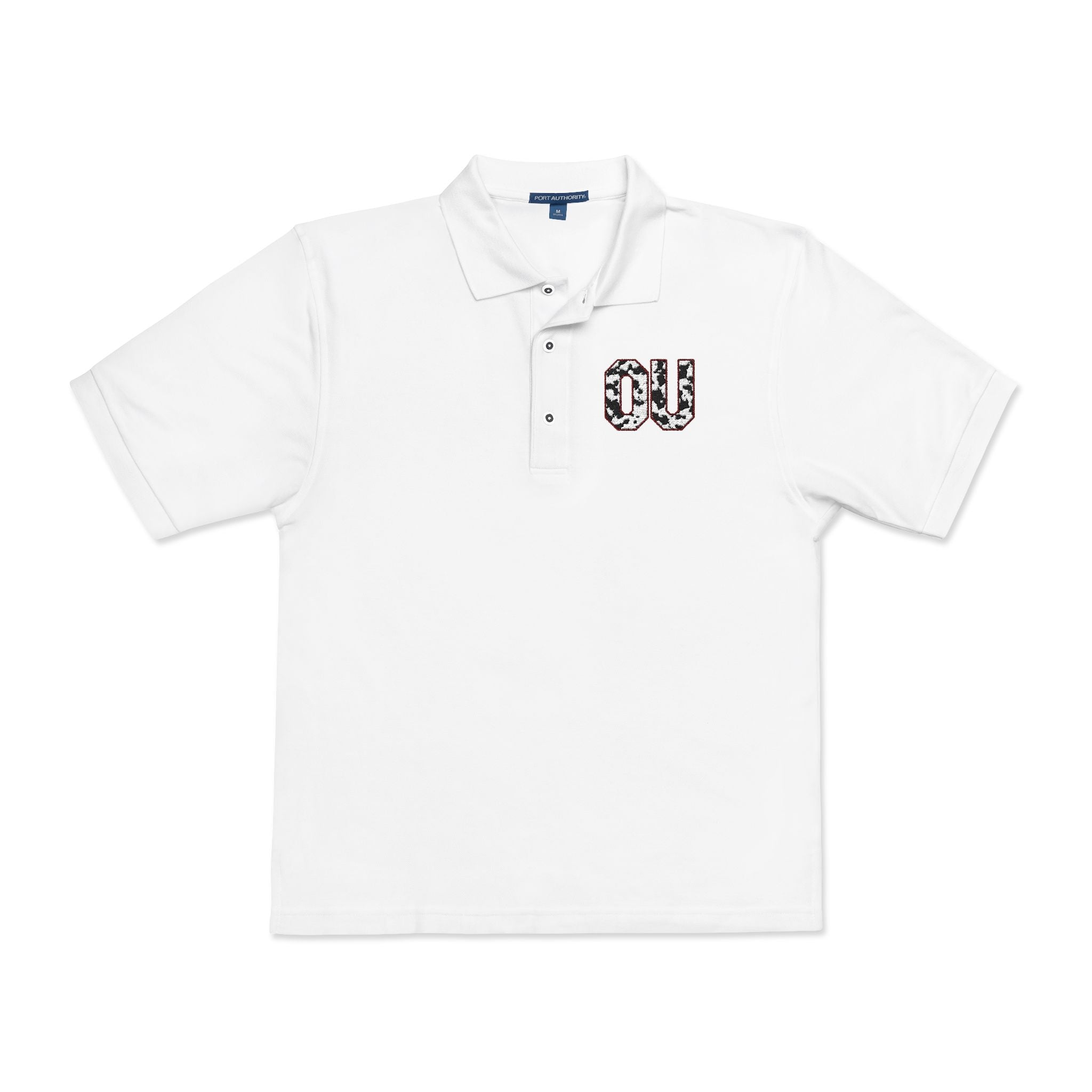 Embroidered 'OU'  Polo Shirt