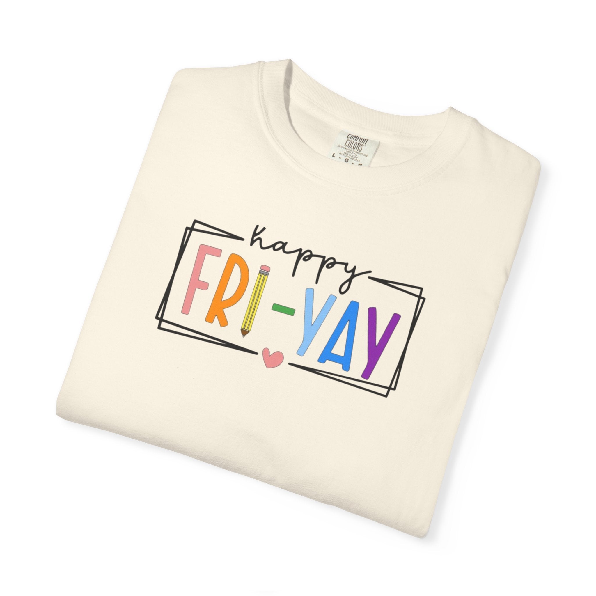 Fri-Yay T-Shirt — Colorful ‘Happy FRI-YAY’ Casual Tee
