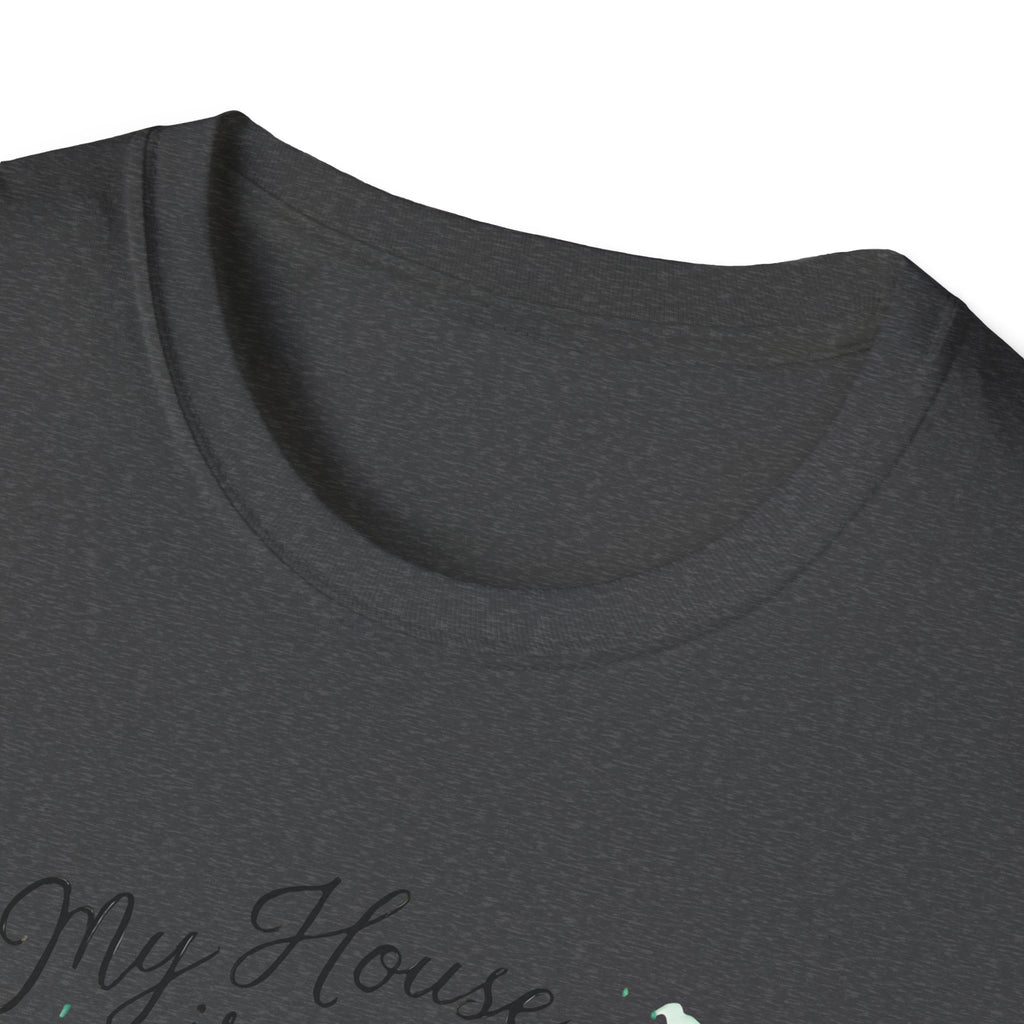 Dog House Watercolor T-Shirt — "My House is a Zoo" Cute Pet Lover Tee