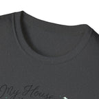 Dog House Watercolor T-Shirt — "My House is a Zoo" Cute Pet Lover Tee