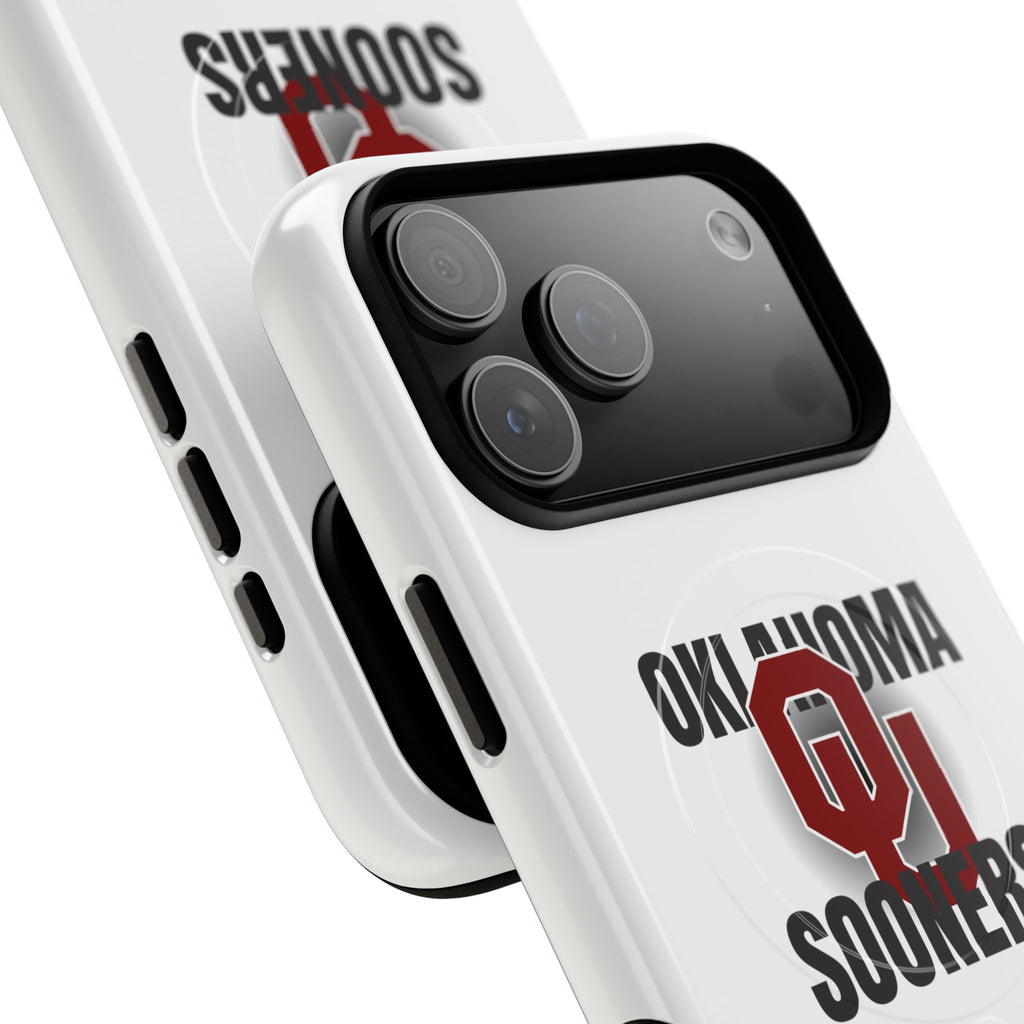 Oklahoma Sooners Tough Magnetic Phone Case — Durable Magnetic Snap-On College iPhone Cover