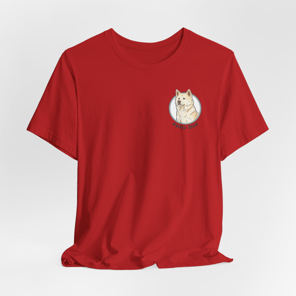 Akita Dad T-Shirt — Cute Akita Dog Graphic Tee for Dog Lovers