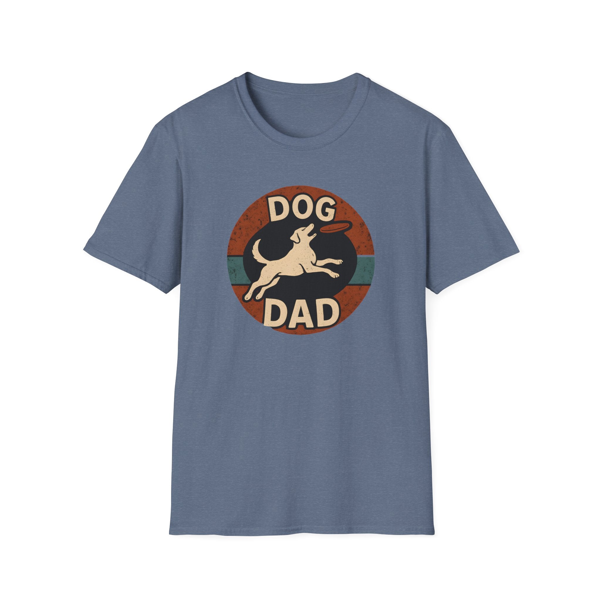 Dog Dad T-Shirt – Retro Running Dog Graphic, Funny Father’s Day Gift for Pet Owners