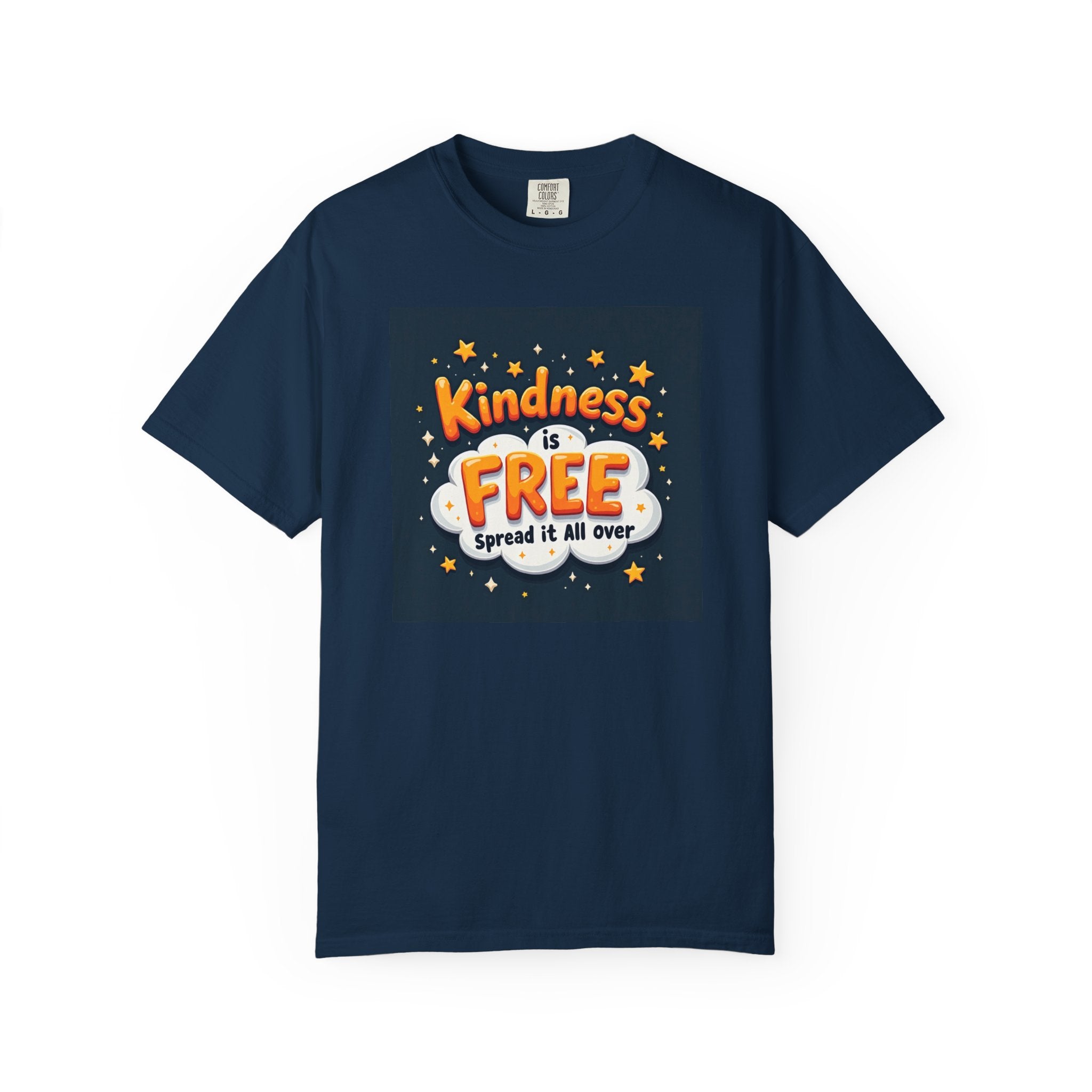 Kindness Is Free T-Shirt — 'Spread It All Over' Positive Graphic Tee
