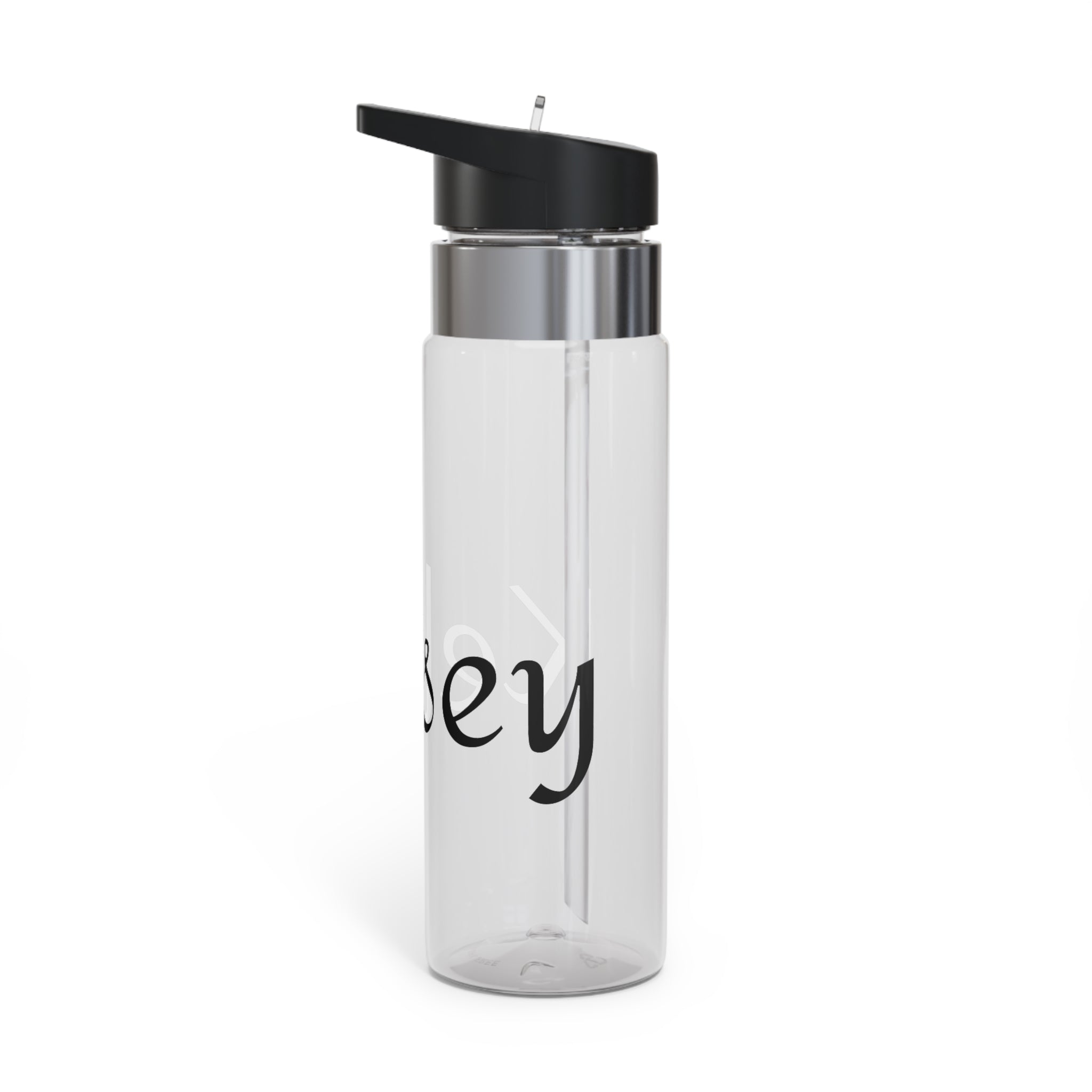 Personalized Script Name Sport Bottle — 20oz Clear Tritan Water Bottle