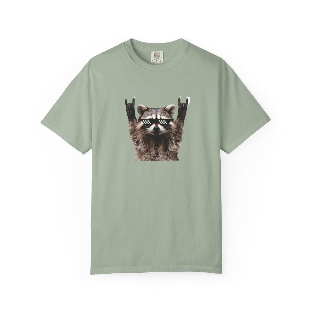 Rock On Raccoon T-Shirt — Cool Sunglasses Graphic Tee