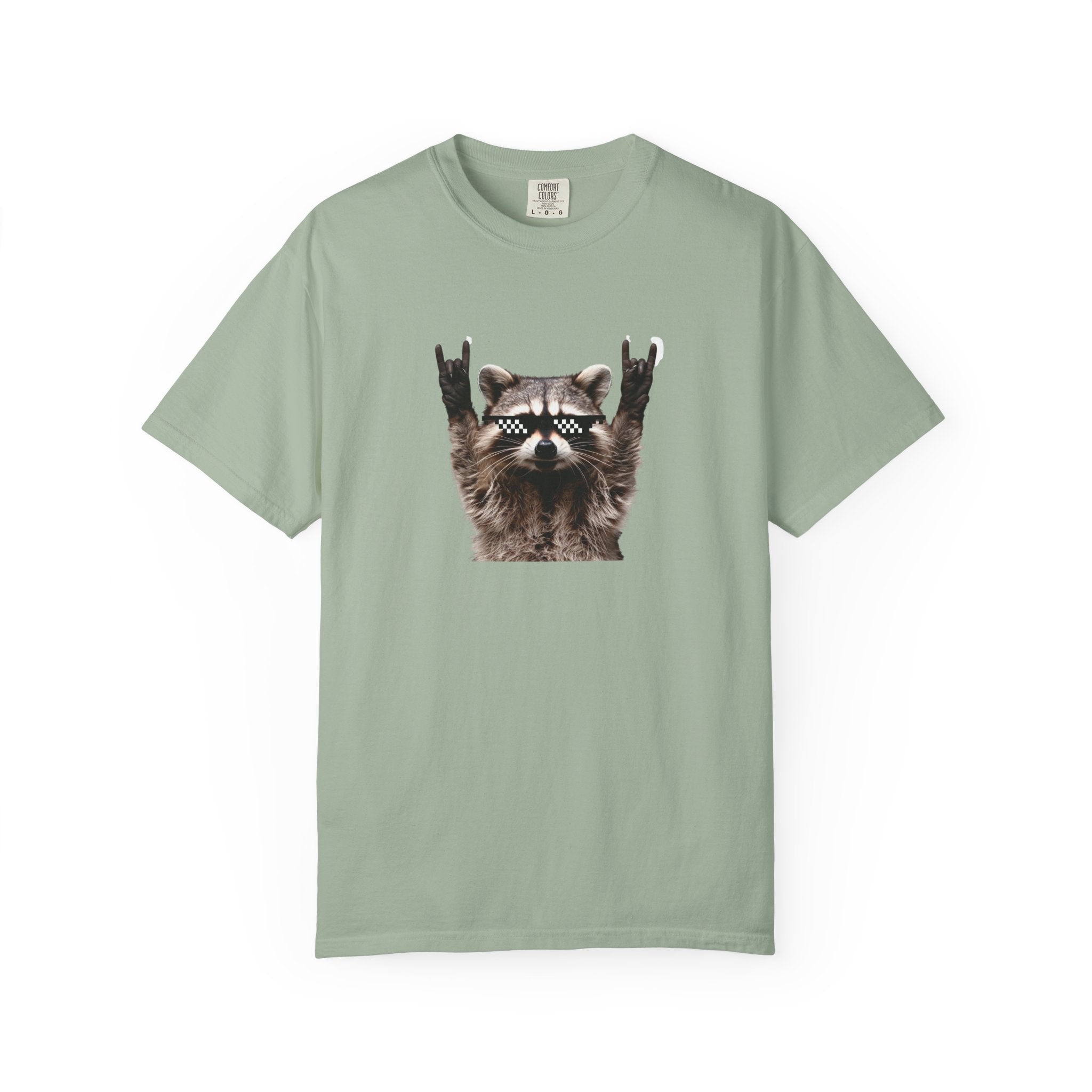 Rock On Raccoon T-Shirt — Cool Sunglasses Graphic Tee